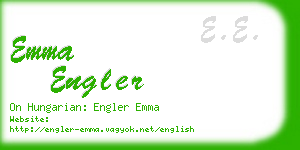 emma engler business card